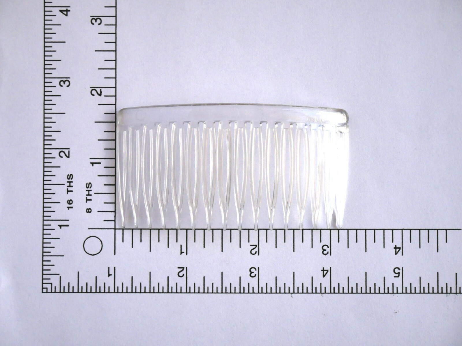 4 Combs x Good Hair Days 3 1/4″ Clear Side comb Hair Comb Made in USA 42212