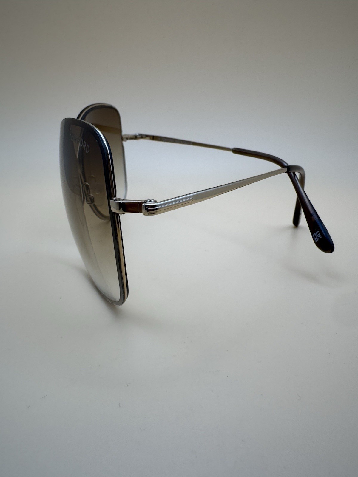 Tom Ford Colette TF250 28F Gold Brown Sunglasses 63-12-135mm Made In Italy Used