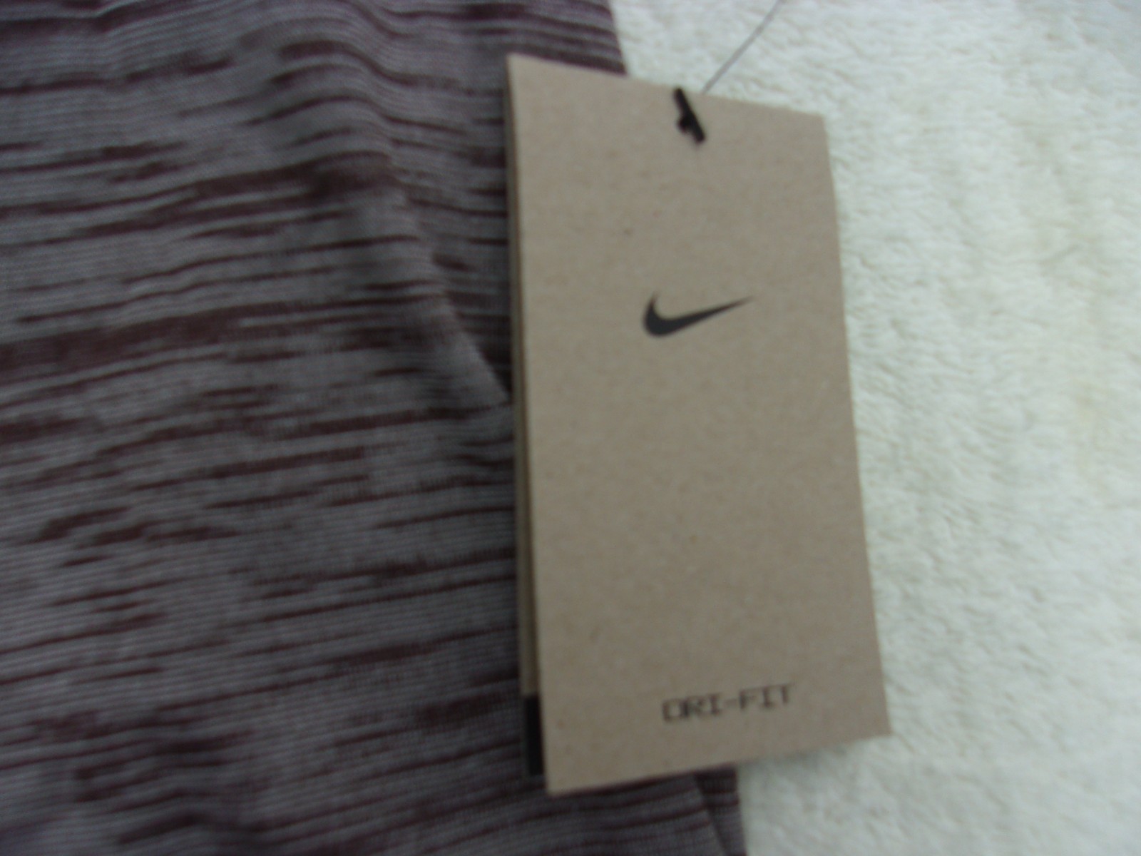NWT Nike dri fit T, men’s S, M, L, XL, XXL, heather brown, 100% polyester, $35