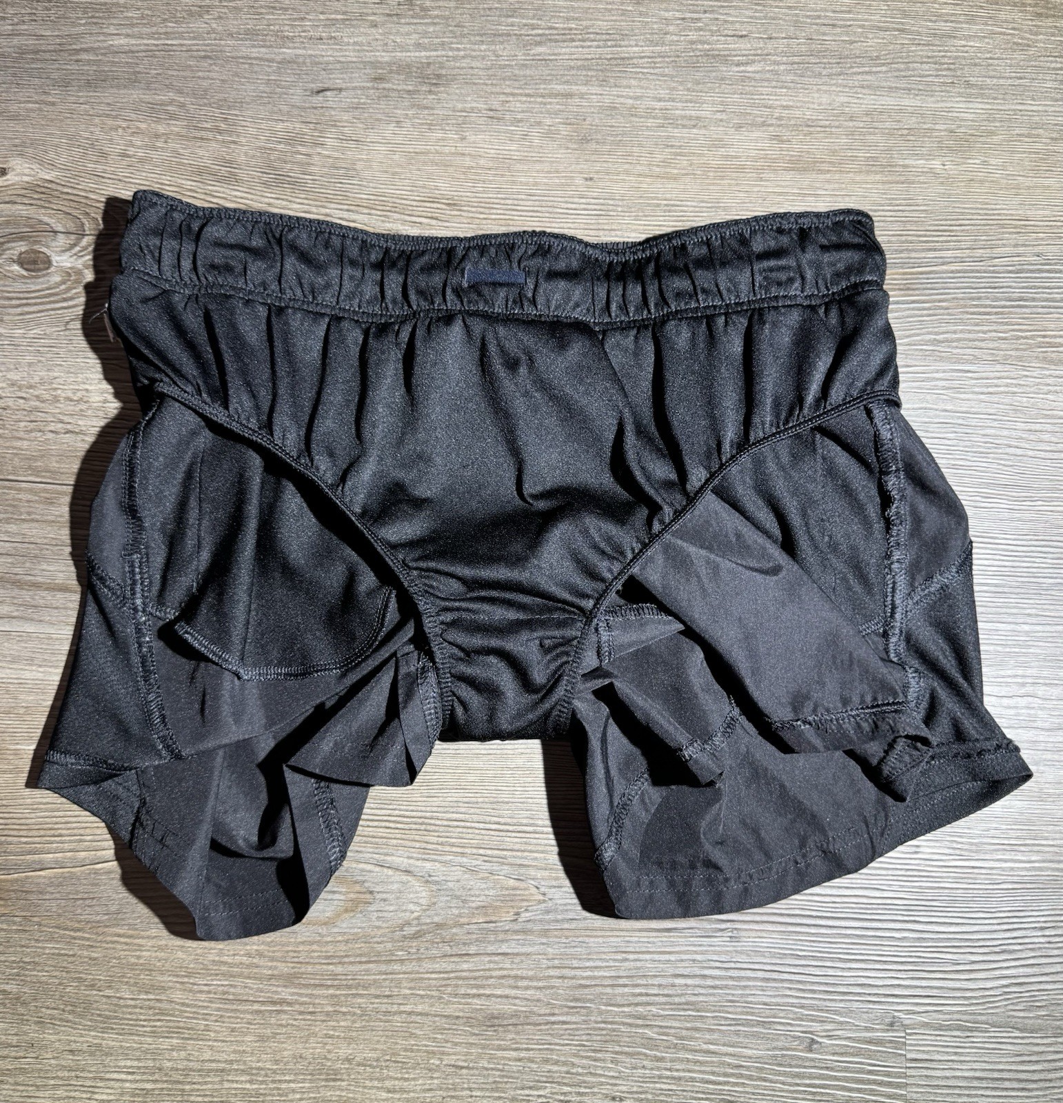 Athletic Works Women’s Running Shorts Black Size M 8-10 Built In Brief Lined