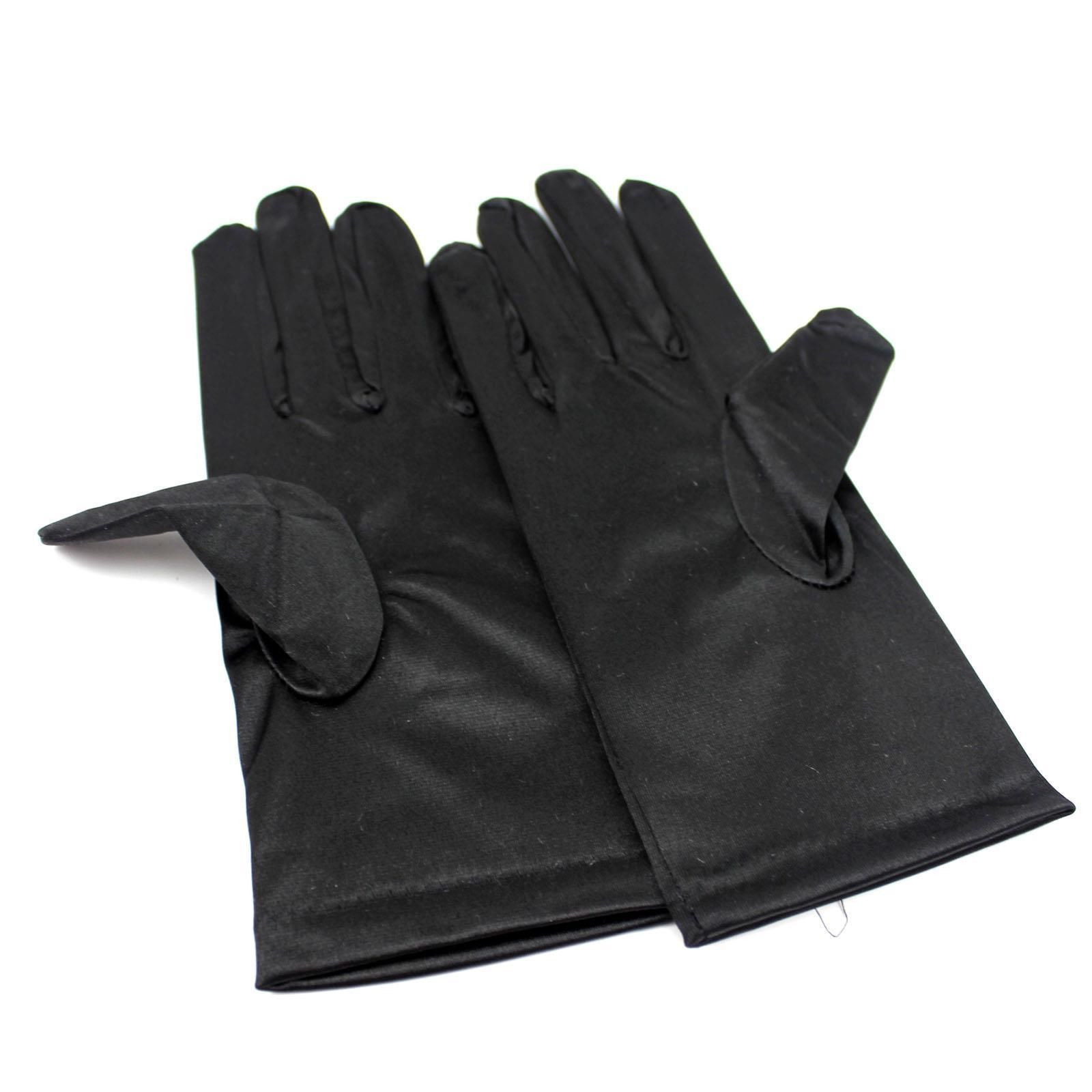 Women Short Wrist Gloves Smooth Satin Party Dress Prom Evening Wedding US SHIP
