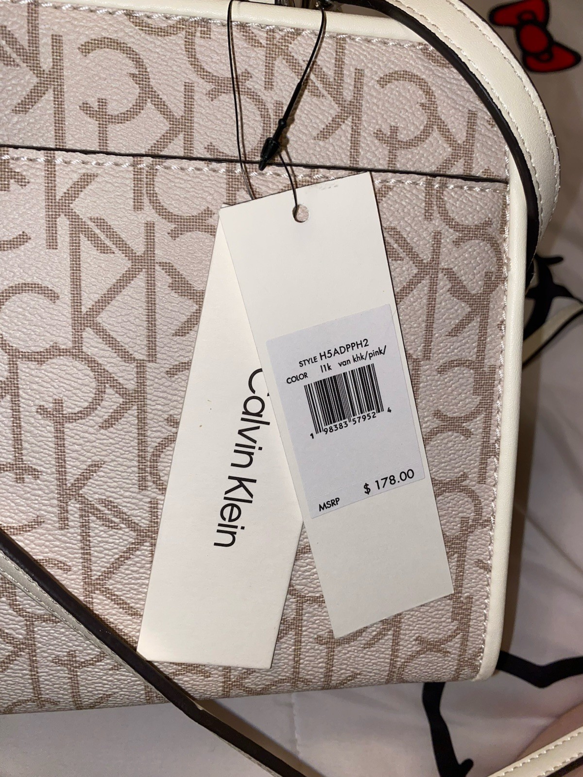 New with Tags Calvin Klein Monogram Orchid Bag