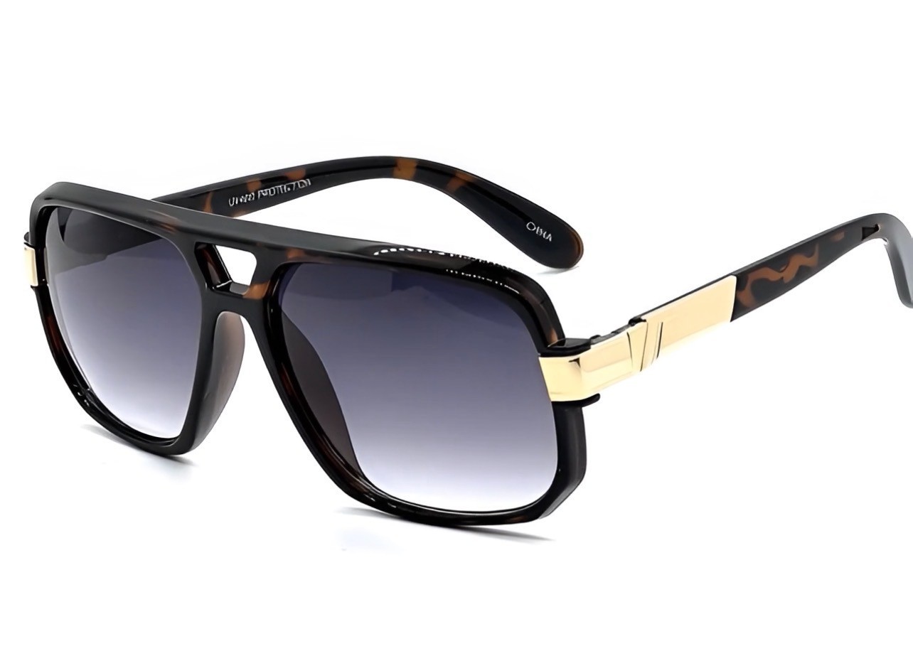 GAZELLE SWAG SQUARE HIP HOP AVIATOR SUNGLASSES OVERSIZED RETRO DESIGNER FASHION
