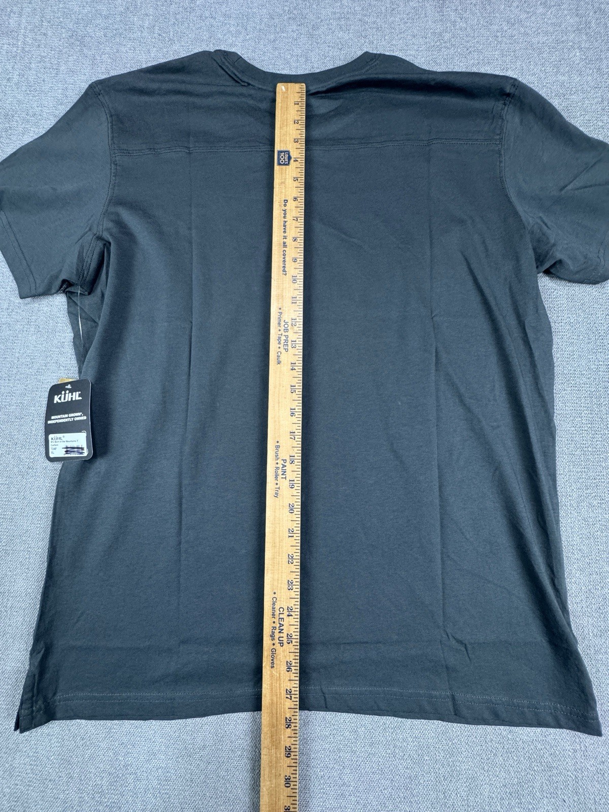Kuhl Shirt Men Extra Large Cotton Gray Hiking Trek Mountain Logo New