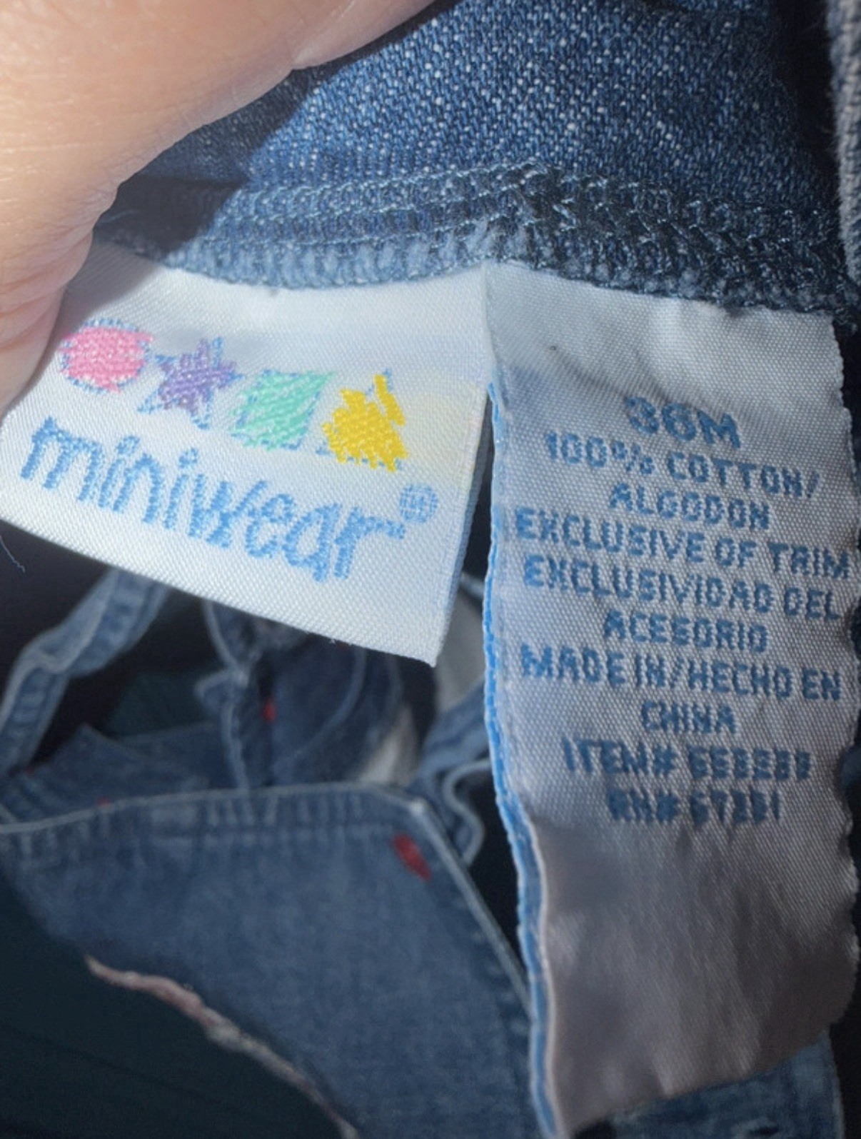 Vintage Miniwear Embroidered Shortalls 3T/36m