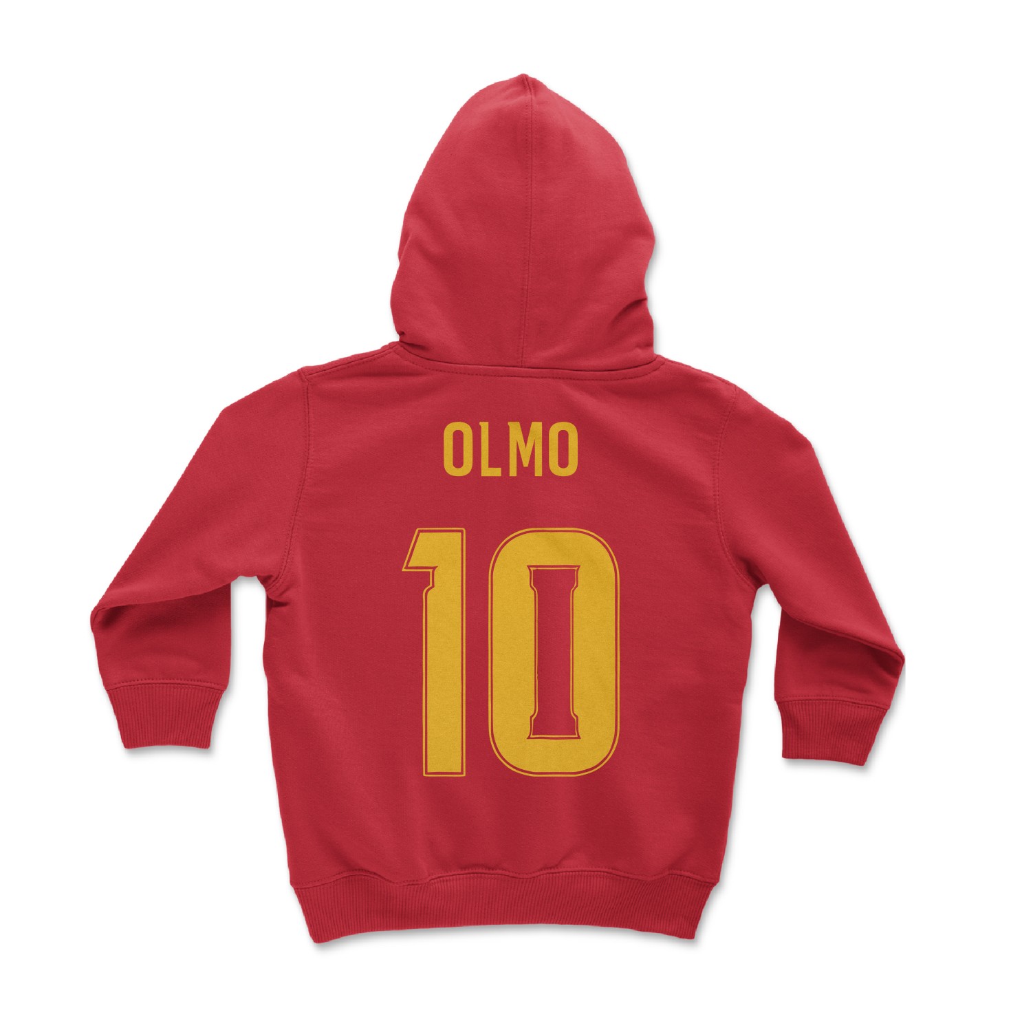 Spain Soccer Pride Olmo 10 Two-Sided Tribute Toddler Hooded Sweatshirt