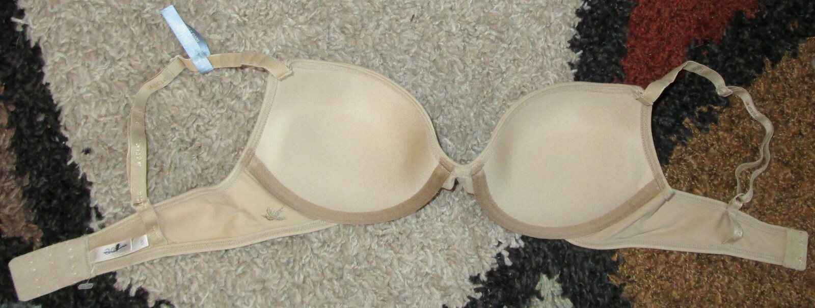Aerie Paige Push Up Bra Underwire Lightweight Soft Sz 32C Cashew