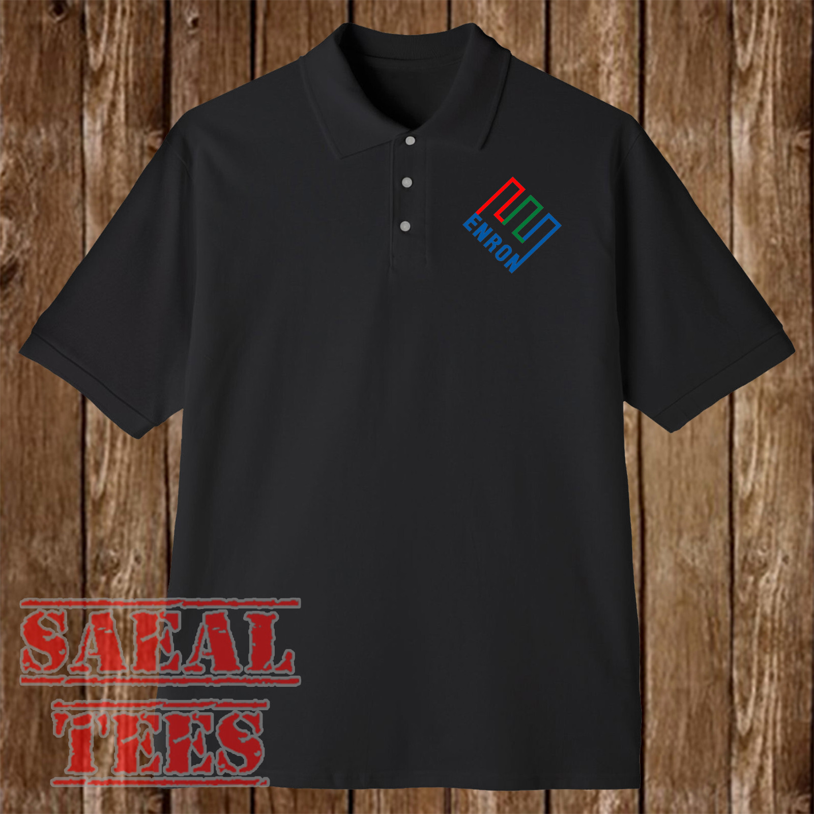 Enron Men’s Printed Black Size S-3XL