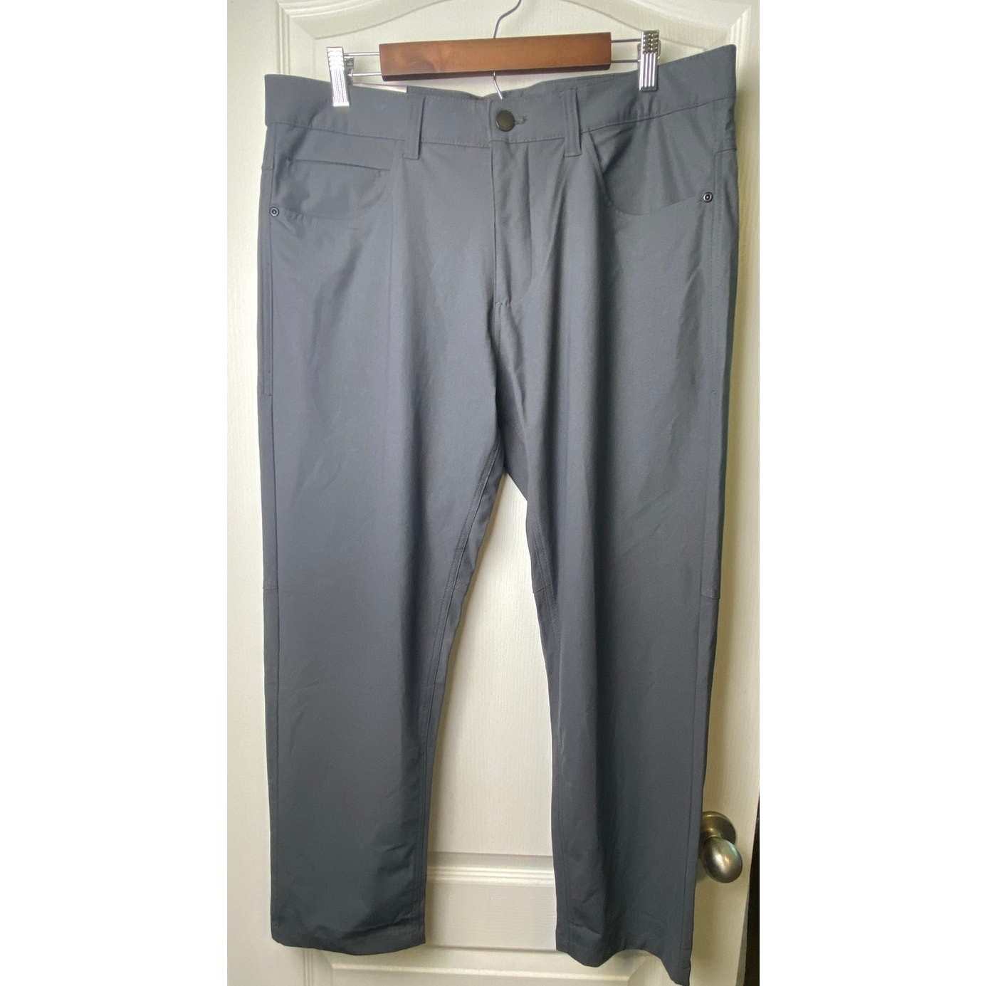 ZEROXPOSUR Men’s Gray All Day Comfort 4 Way Stretch Commuter Pants 36X30