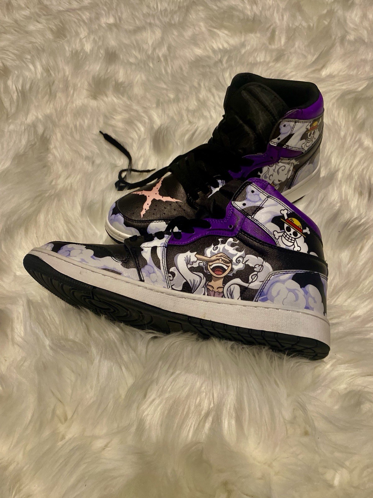 Custom Gear 5 Luffy One Piece High Tops EU 45 US 11.5