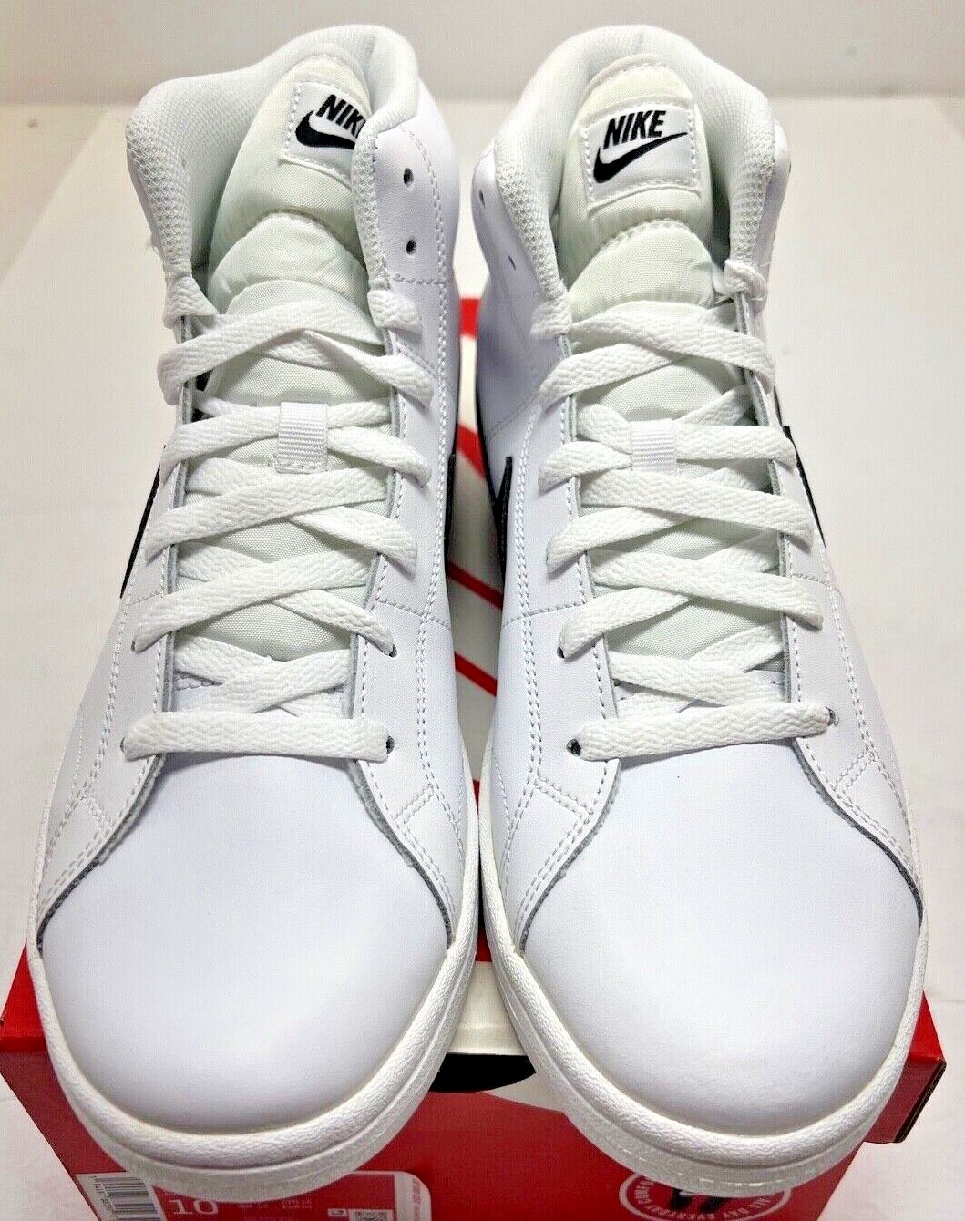 NIKE Men’s Court Royale 2 Mid #CQ9179 100 – White / Black NWD Free Shipping