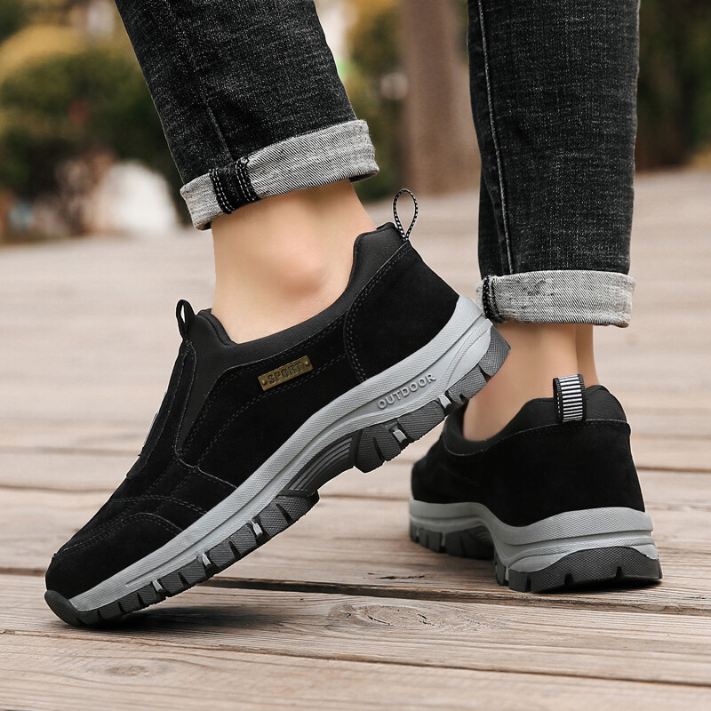 Outdoor Sports Shoes, Men Slip On Loafer Casual Walking Sneakers