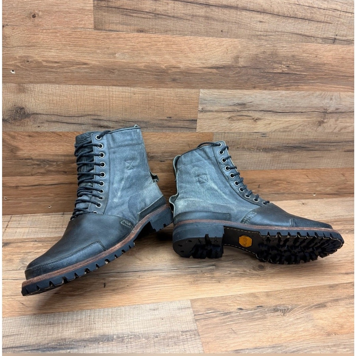 Timberland Boot Company Men’s size 10 Leather Canvas Tackhead Combat Boots