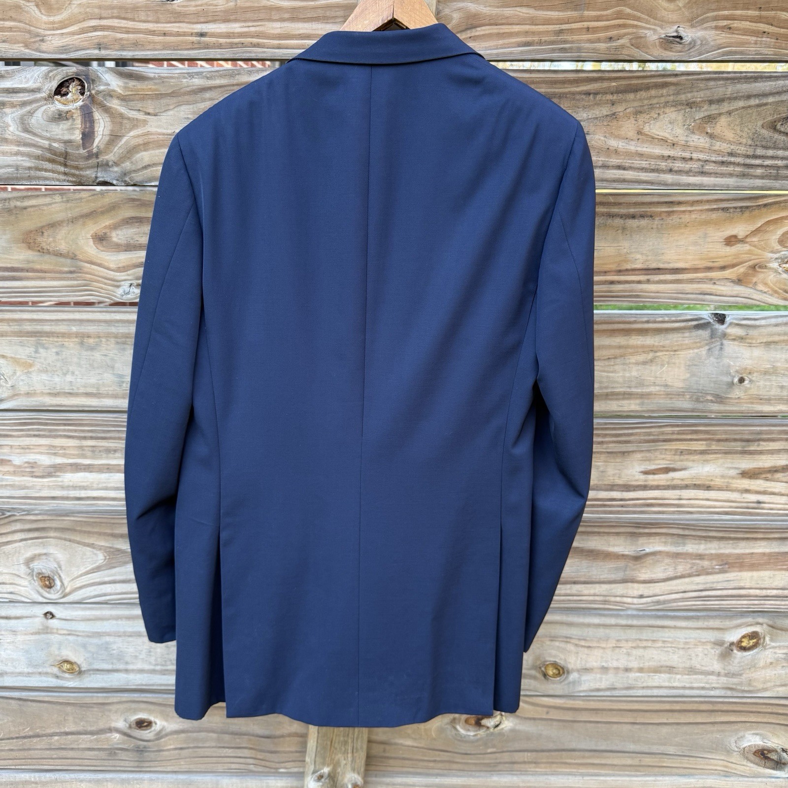 Brioni Blue Blazer Mens 38 or 40 Jacket Navy NOMENTANO Logo Buttons