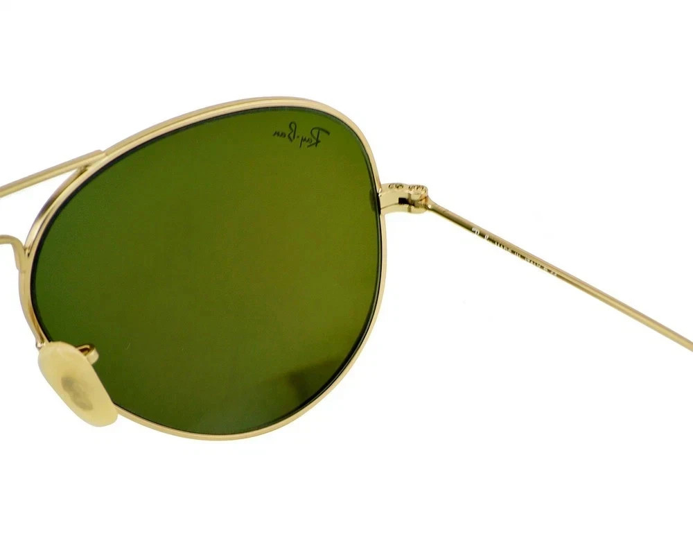 Ray-Ban Sunglasses RB3025 Aviator Flash Gold Frame Blue Flash Lens 55mm Unisex