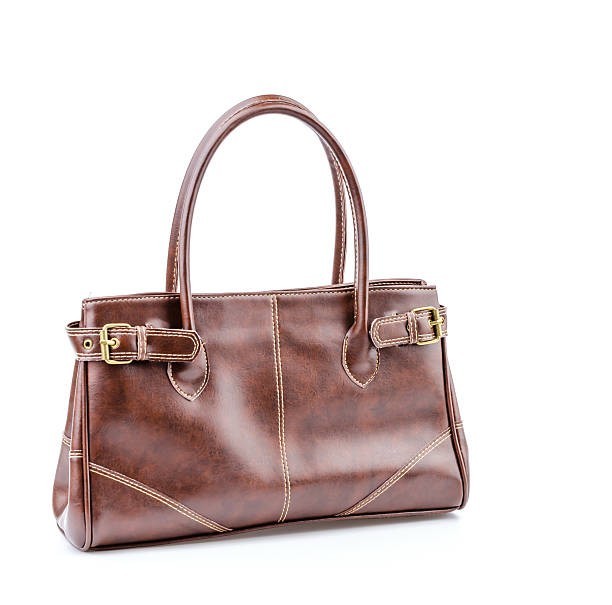 Women’s Brown Leather Handbag Classic Shoulder Tote Bag Elegant Satchel