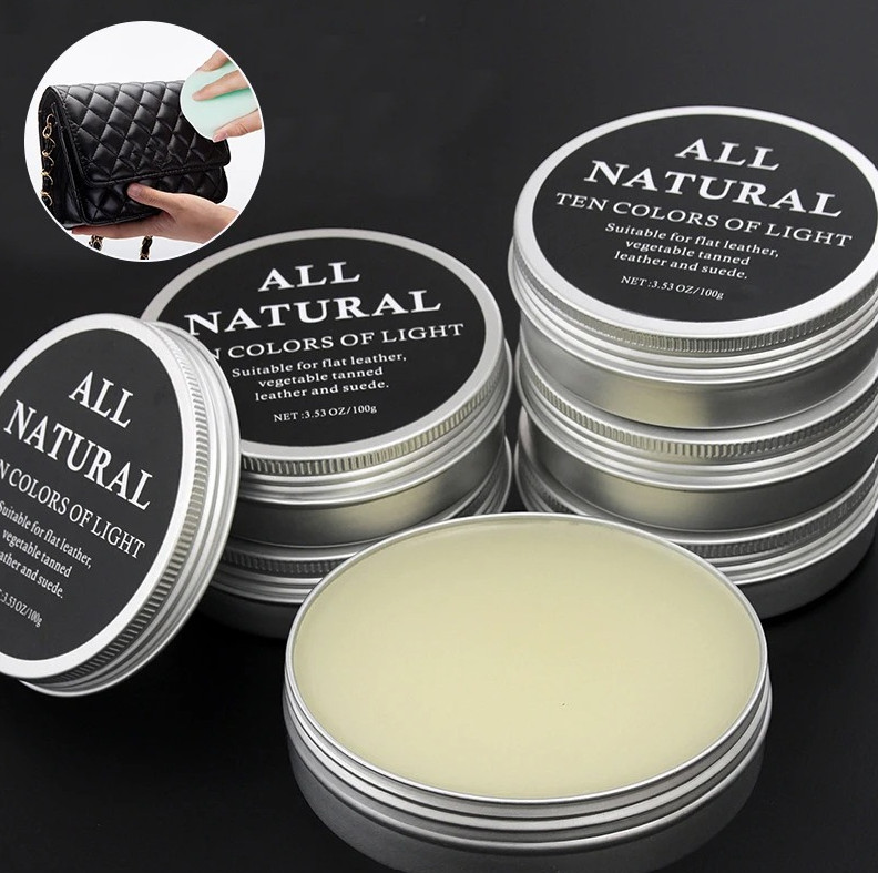 1pc 50g Mink Oil Leather Care Cream – Conditioner & Restorer for Shoes & Bags