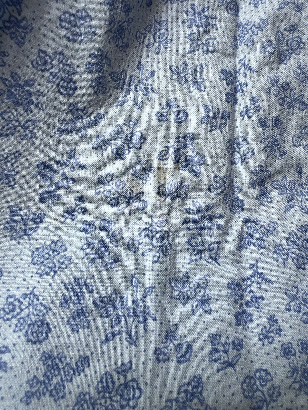 Young World Fashions Blue Floral Smocked Peter Pan Collar Babydoll Dress Size 6