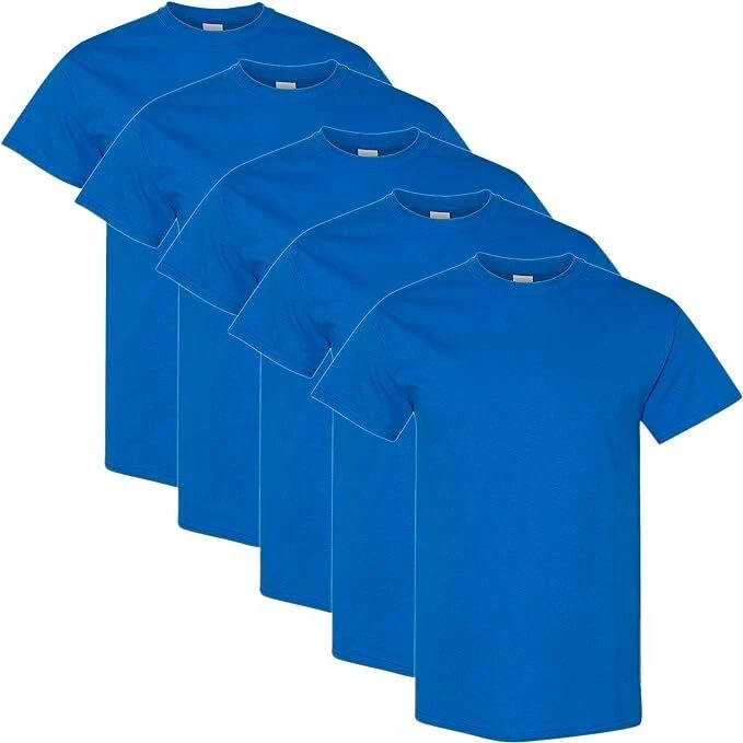 Gildan (5-pack) Royal Blue Solid Ultra Cotton Short Sleeve Blank Tee T-Shirt