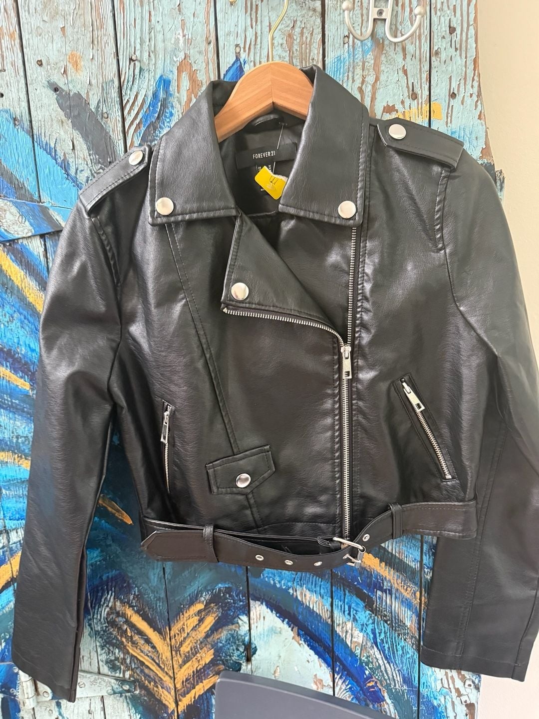 Forever 21 Faux Leather Moto Biker Jacket