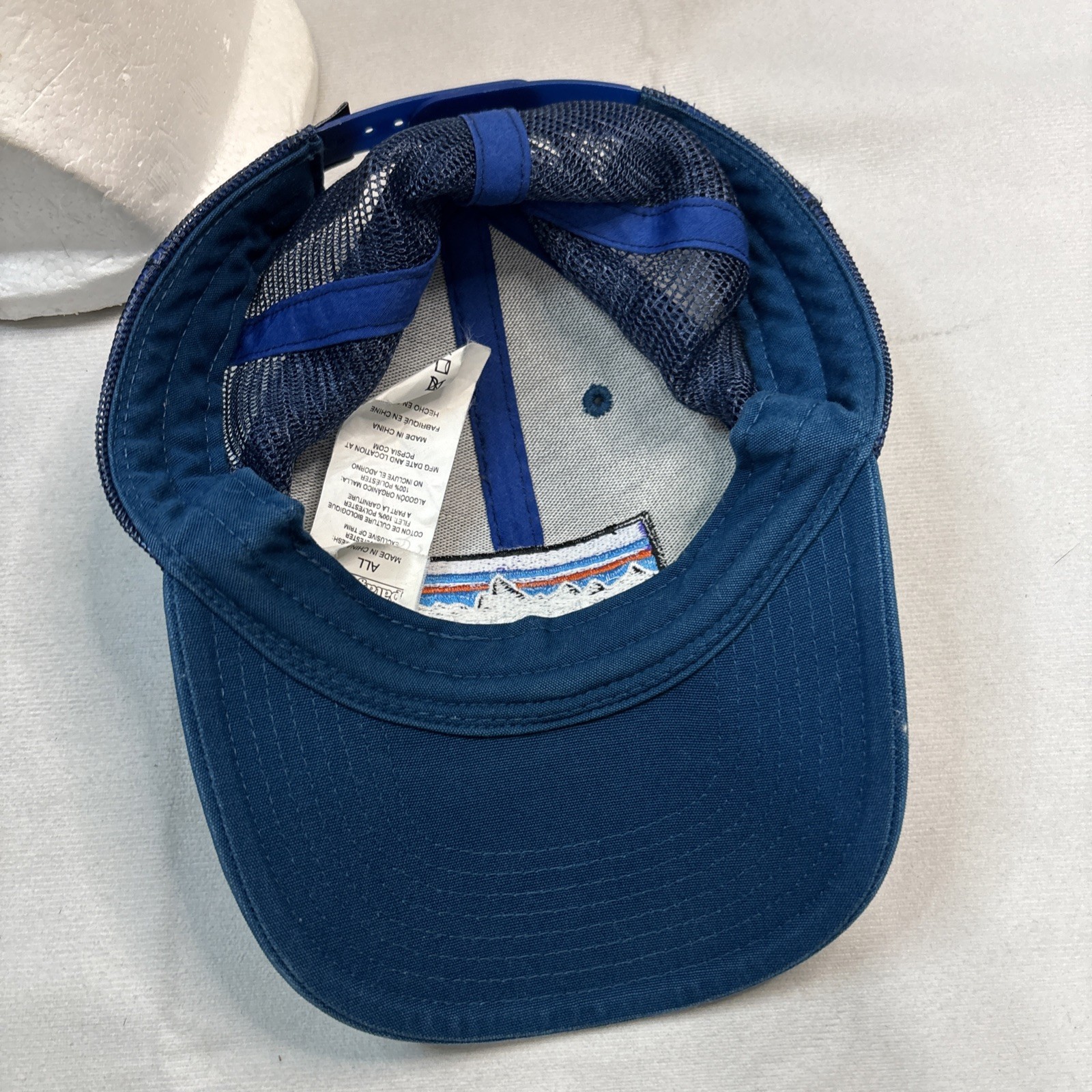 PATAGONIA CAP P6 Logo Lo-pro Trucker Cap Blue Hat Unisex Snapback