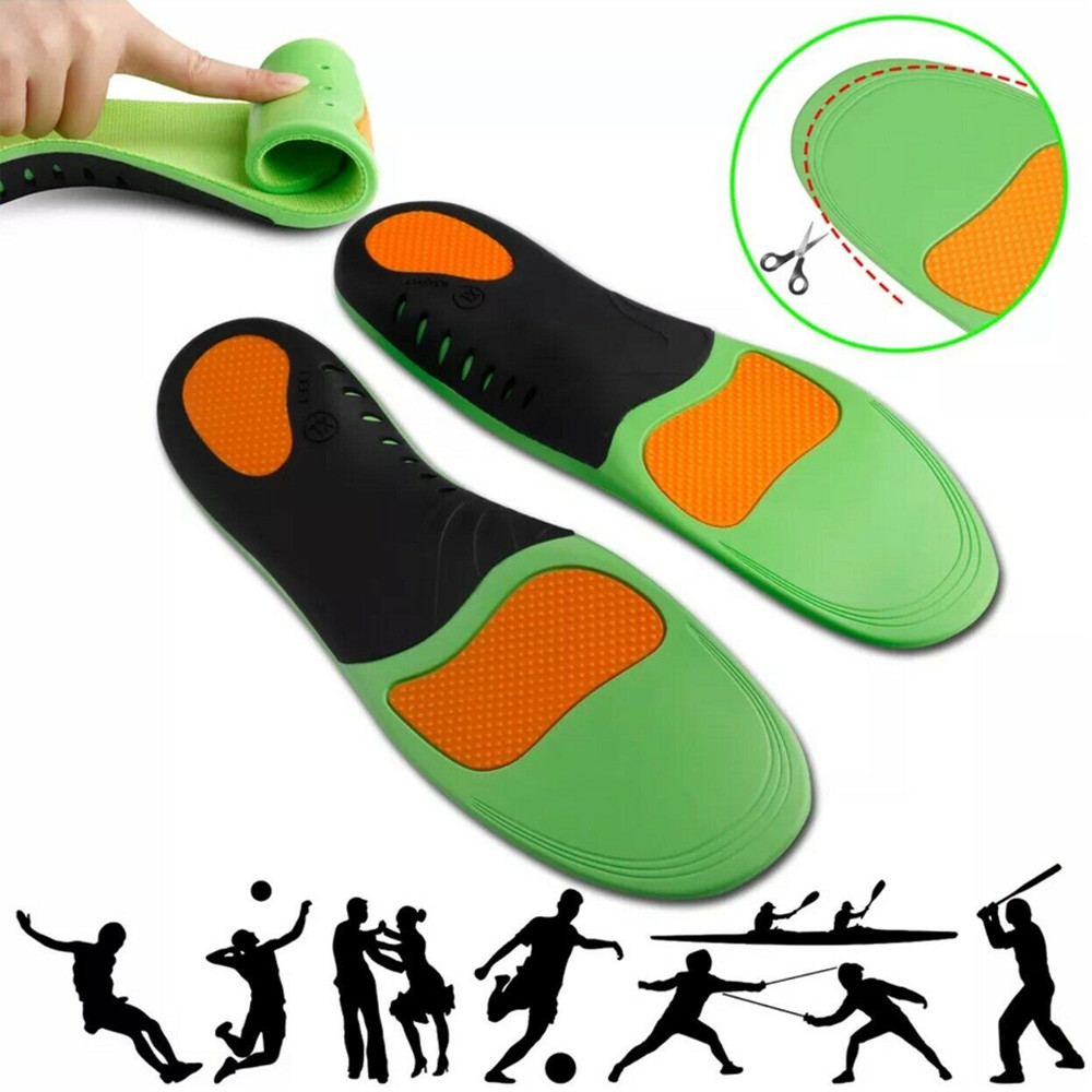 Orthopedic Insoles Shoe Inserts Flat Feet High Arch Support Women Men Foot Pain