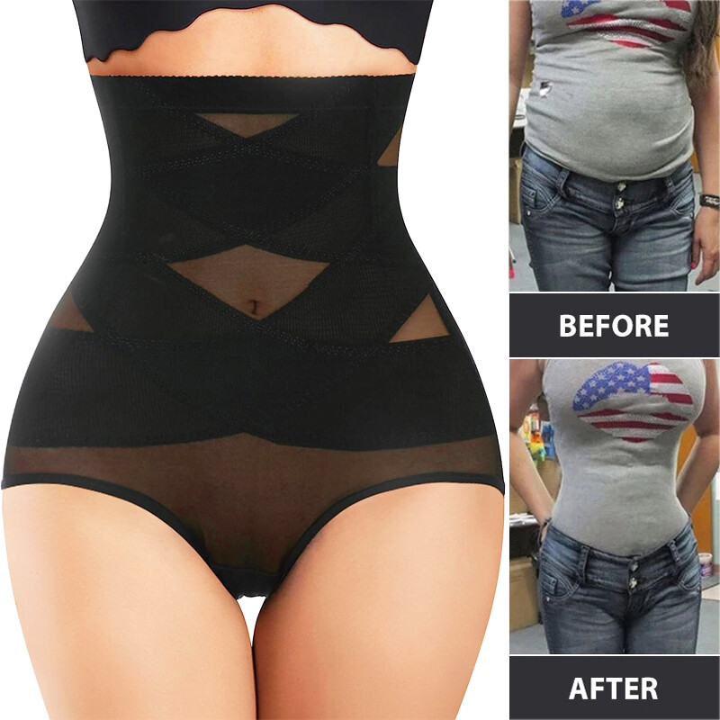 Women Tummy Control High Waist Trainer Body Shaper Underwear Firm Girdle Panties