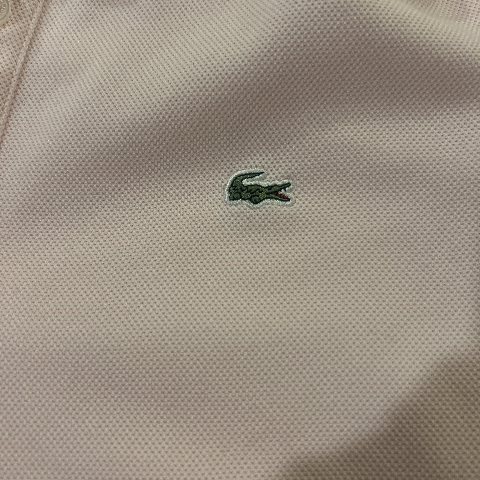 Lacoste Pique Polo Knit Dress Pale Pink 38 Preppy Old Money LACOSTE On Back!