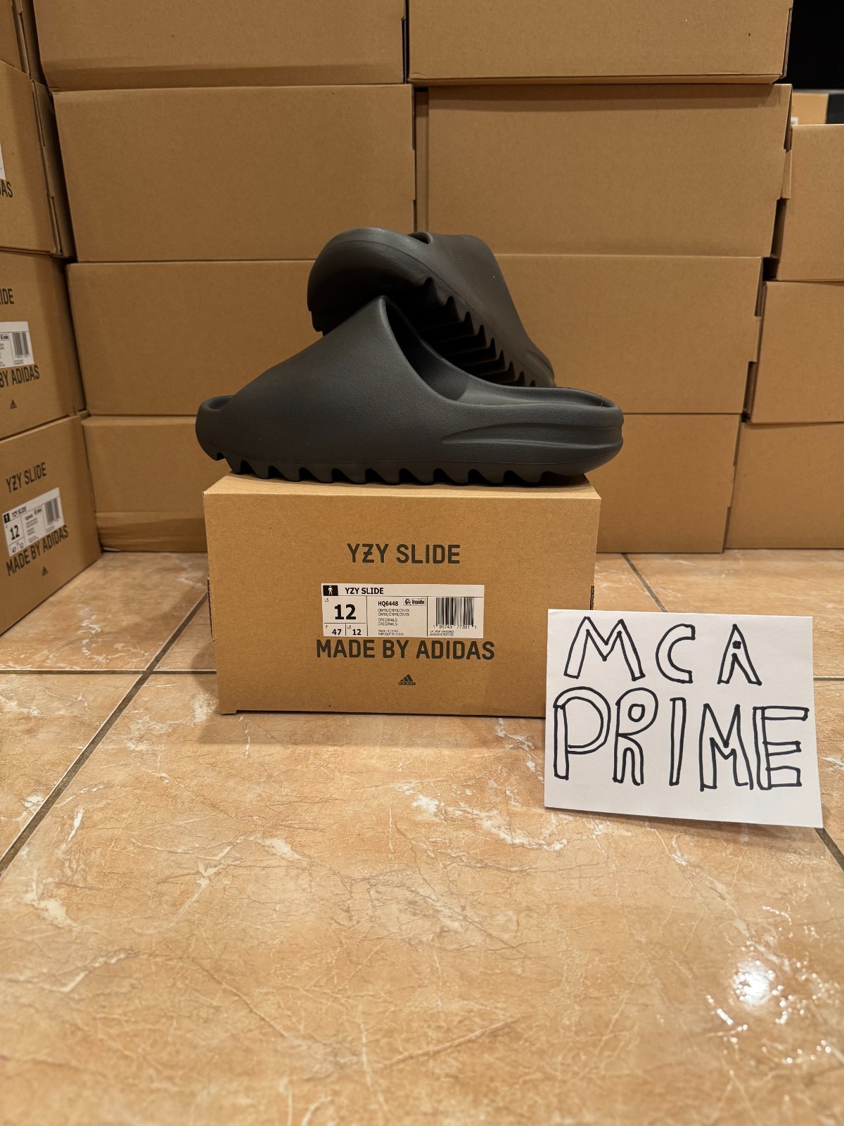 Adidas Yeezy Slide Onyx HQ6448 SIZES 5-13 FAST/FREE SHIPPING (NEW with Receipt)