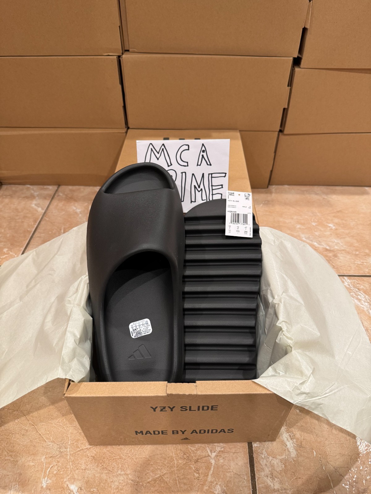 Adidas Yeezy Slide Onyx HQ6448 SIZES 5-13 FAST/FREE SHIPPING (NEW with Receipt)