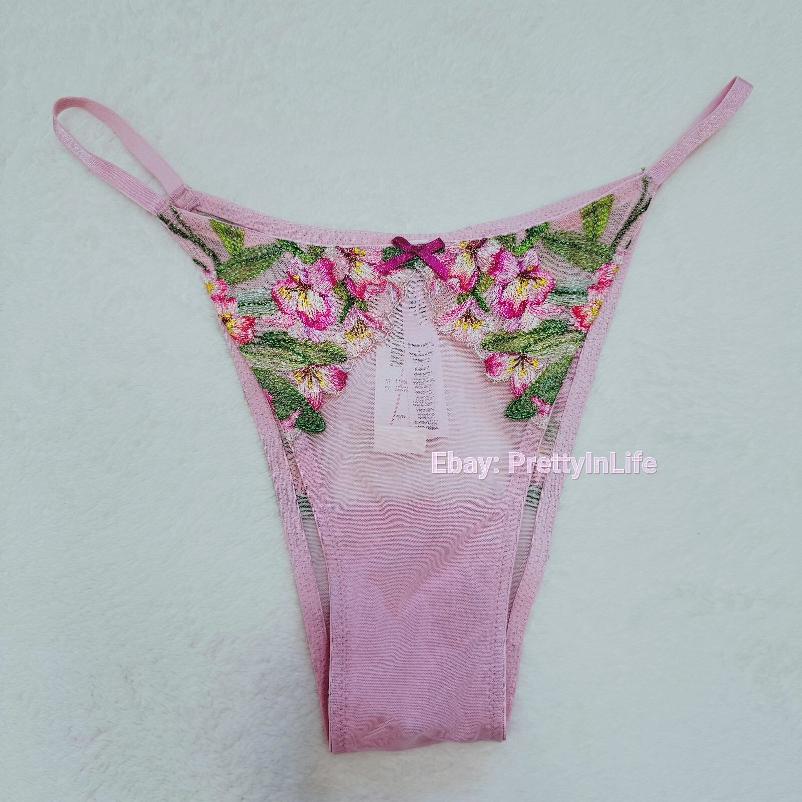 Victoria’s Secret Dream Angels Push Up bra set embroidery Lily floral pink rose