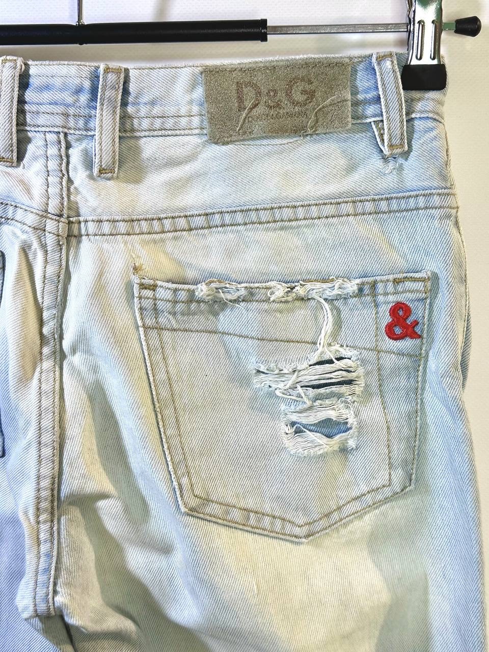 Vintage D&G Dolce Gabbana Ripped Destroyed Jeans Grunge Cult Denim Itierre 28