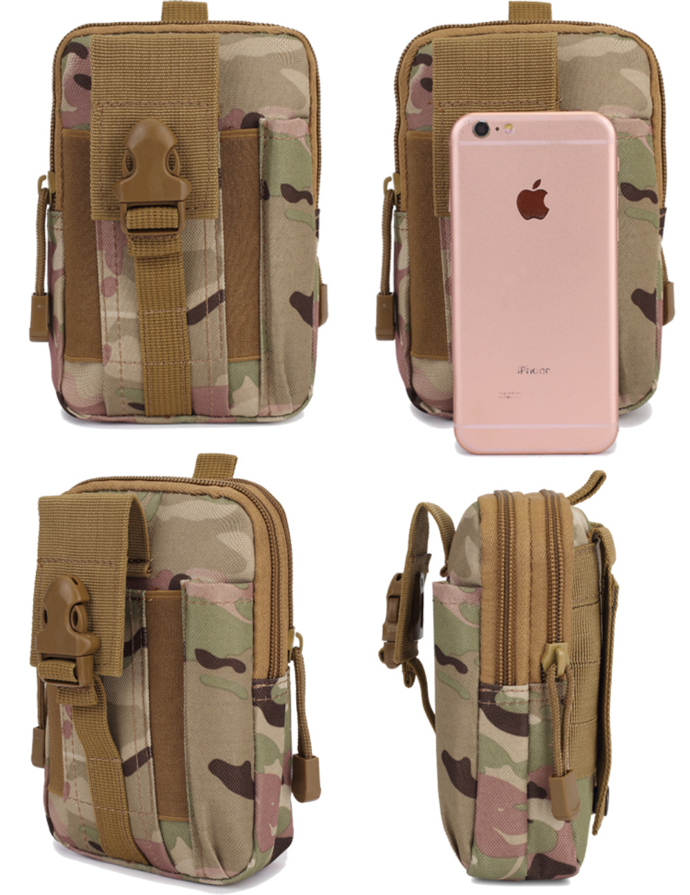 Tactical Fanny Pack Molle Military Phone Pouch Pocket Waist Belt Bag for Mens