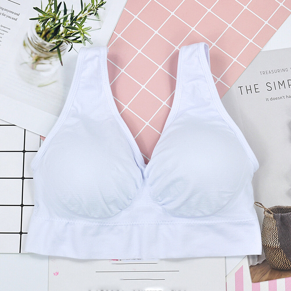 US 2~4 Pack Women’s Padded Sports Bra High Impact Seamless Bralette Plus Size