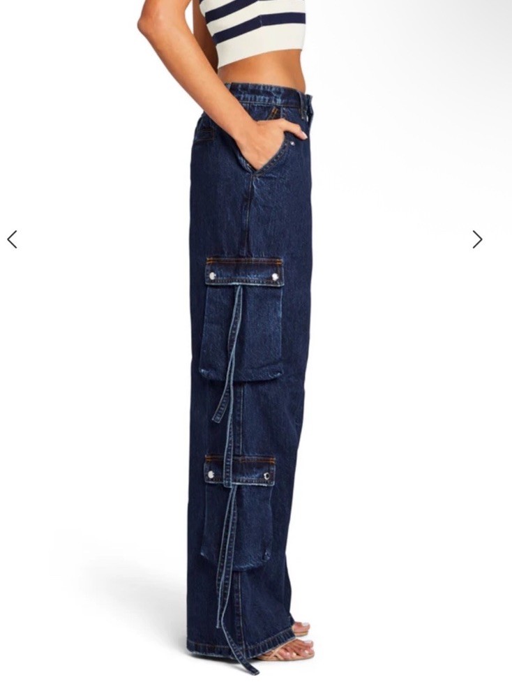 NWT Ser.o.ya Joss Cargo Jean in Deep Sea! Size 29 – Run big – MSRP $348