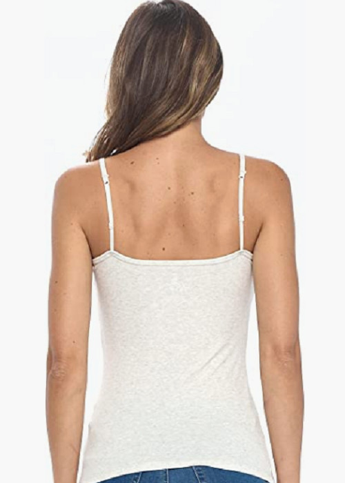 Women’s Camisole Tank Top-Breathable Cotton Stretch Soft with Scoop neckline