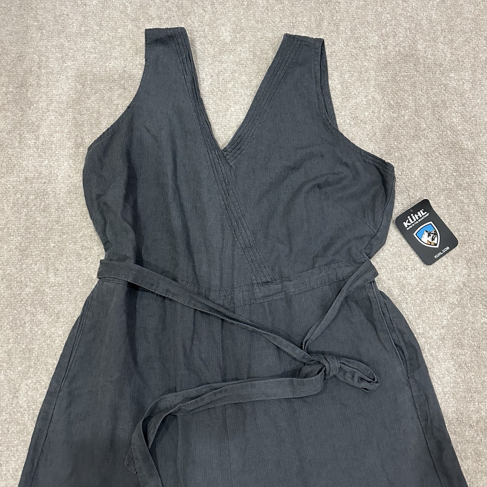 NWT Kuhl Women’s Size XL Pavement Gray Fresco Jumpsuit Outdoor Hiking