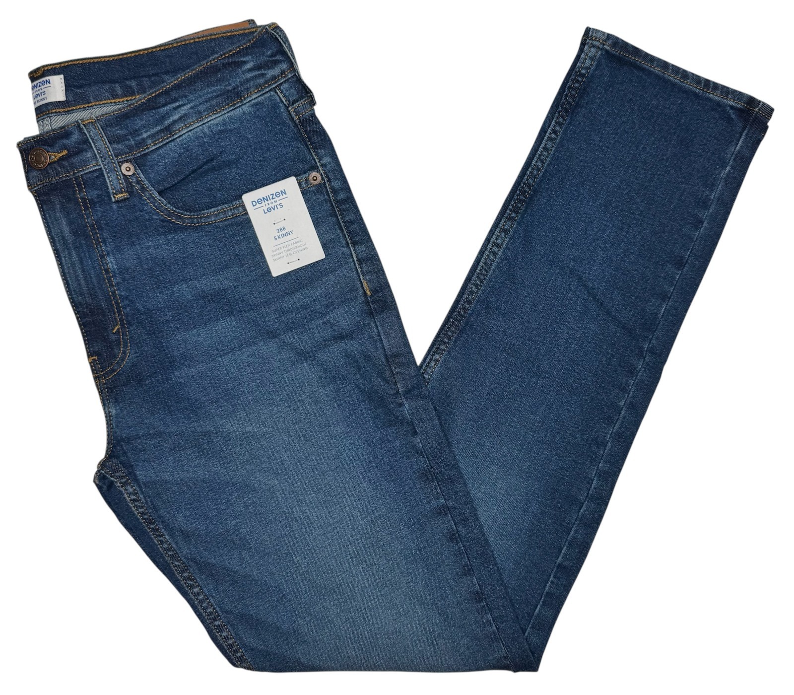 Denizen From Levi’s #11762 NEW Men’s Super Flex Stretch 288 Skinny Jeans