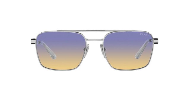 PRADA | NEW | 67ZS | 67ZS 1BC06Z | SILVER | GRADIENT BLUE | YELLOW