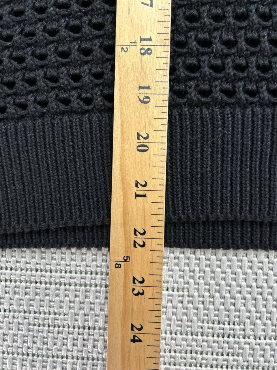 Varley Sweater Womens Large Black Cotton Knit Pullover