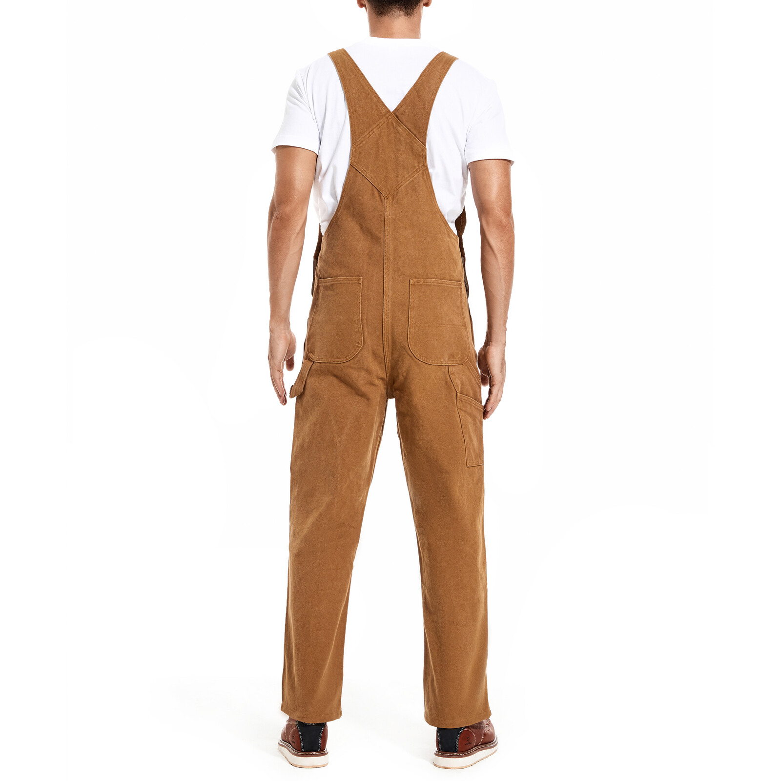 HISEA Men Bib and Brace Dungaree Overalls Heavy Duty Workwear Coveralls Jumpsuit