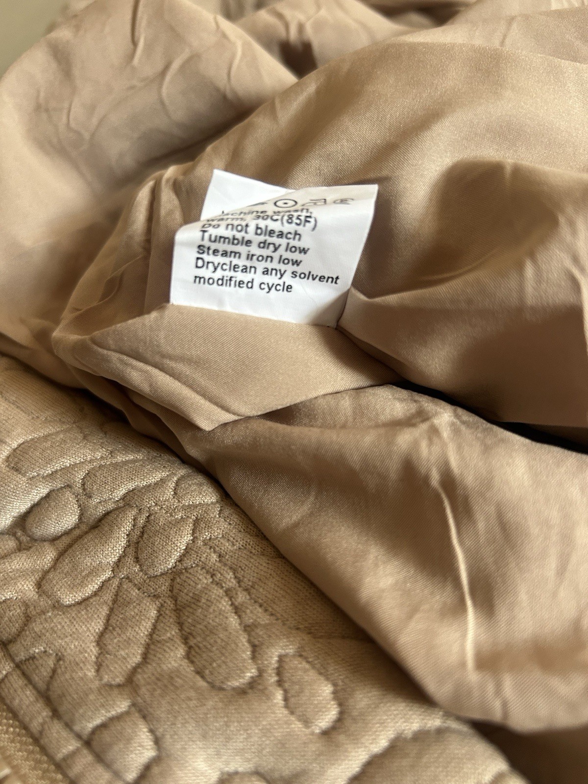 Women’s Quilted Reversible Cotton Jacket L Black/Tan Floral w/pockets