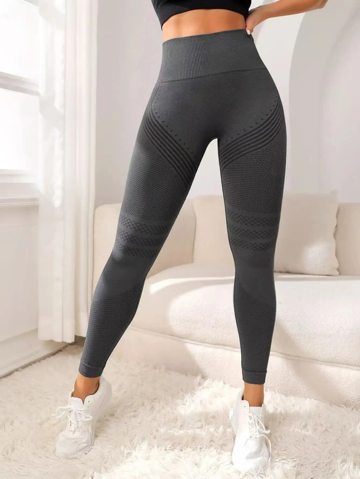 Slimove Cellulite 3D Leggings, High Waisted Butt Lifting Tummy Training Control