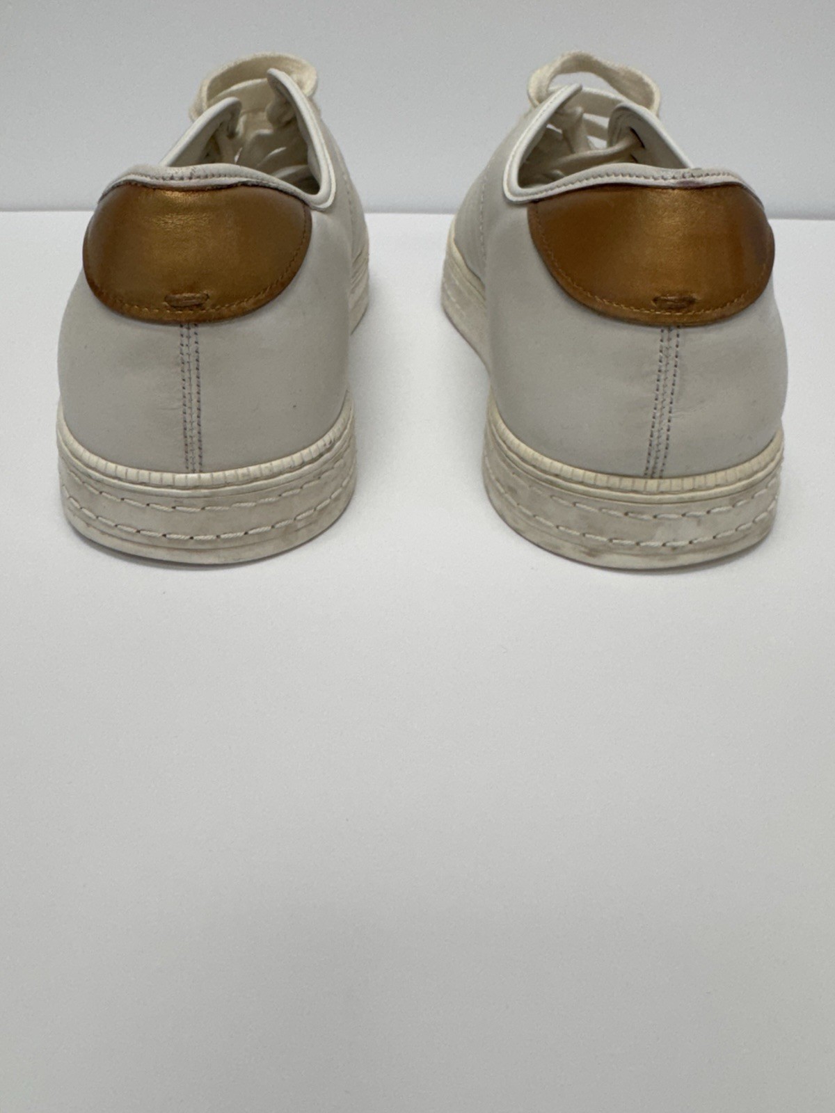 BERLUTI “Playfield” White Leather Low-Top Sneaker Shoes men’s size 8 US