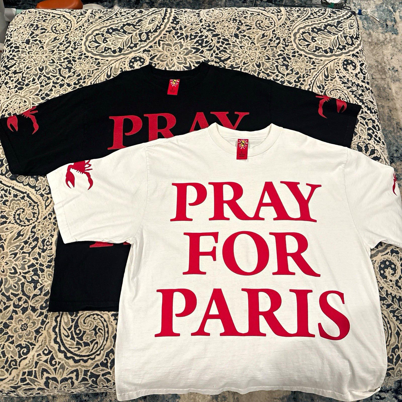 *BUNDLE* Westside Gunn Fashion Rebels Black & White ‘PRAY FOR PARIS’ Album tees