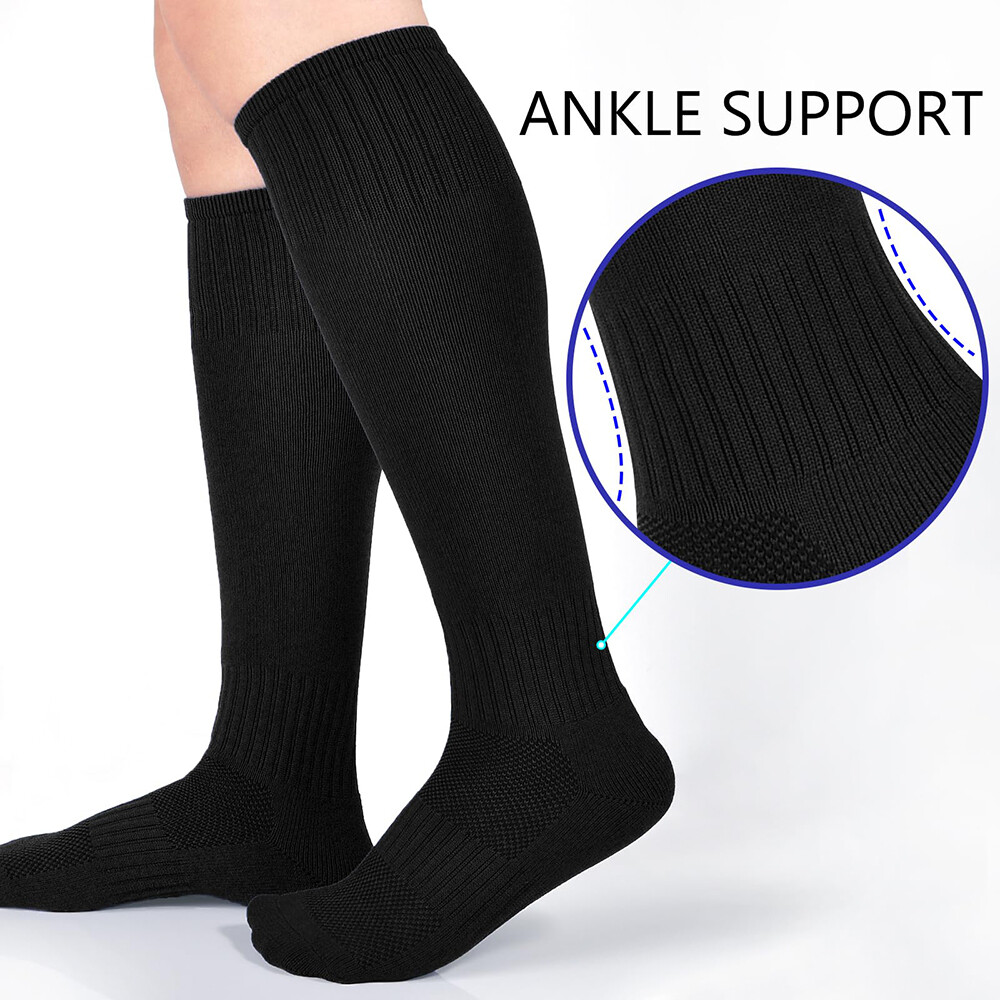 Adult Long Knee High Athletic Sports Socks for Football Soccer Baseball Softball