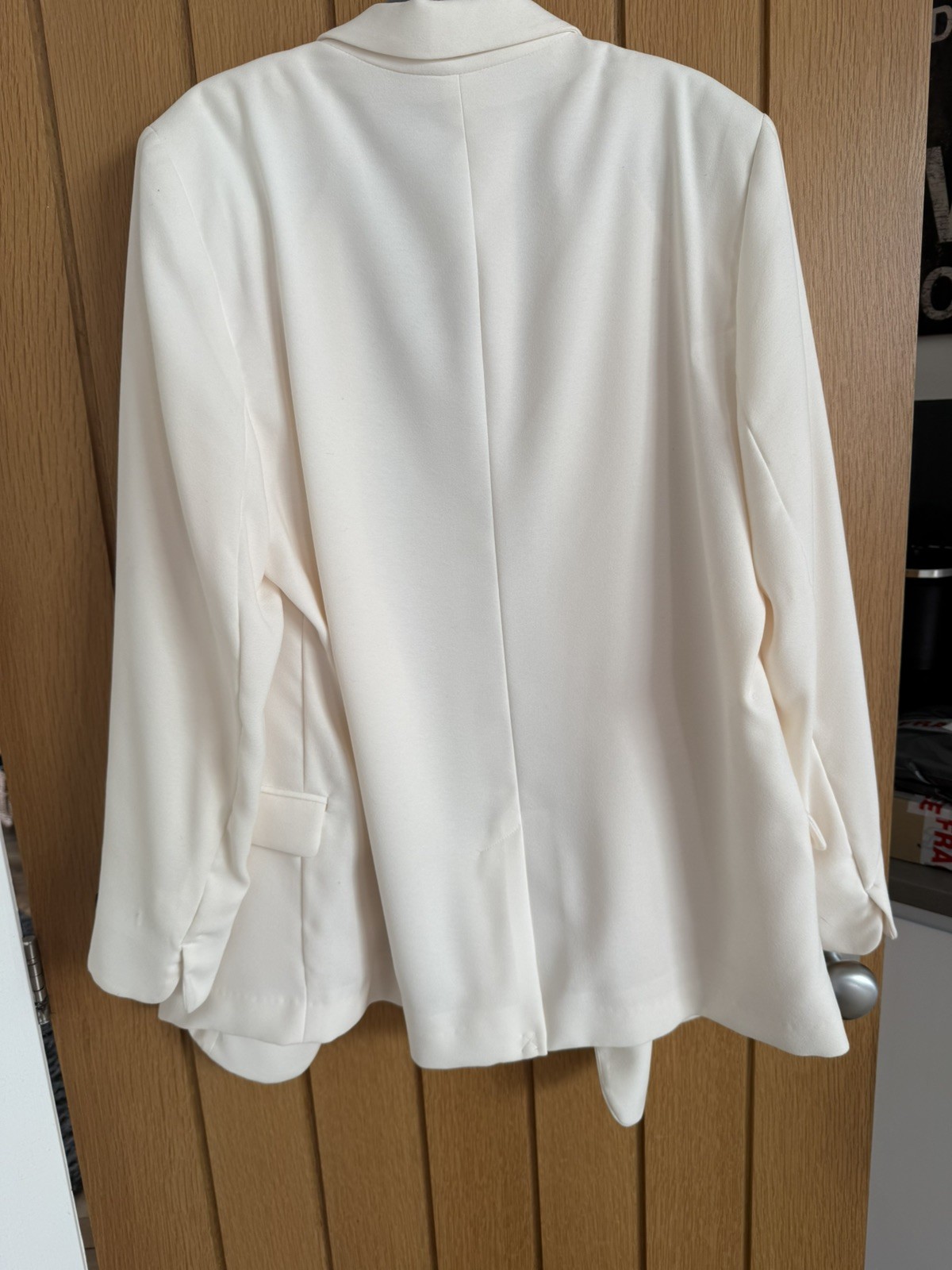 Next Tailoring Cream Jacket Size 18 New With Tag rrp £40 machine washable