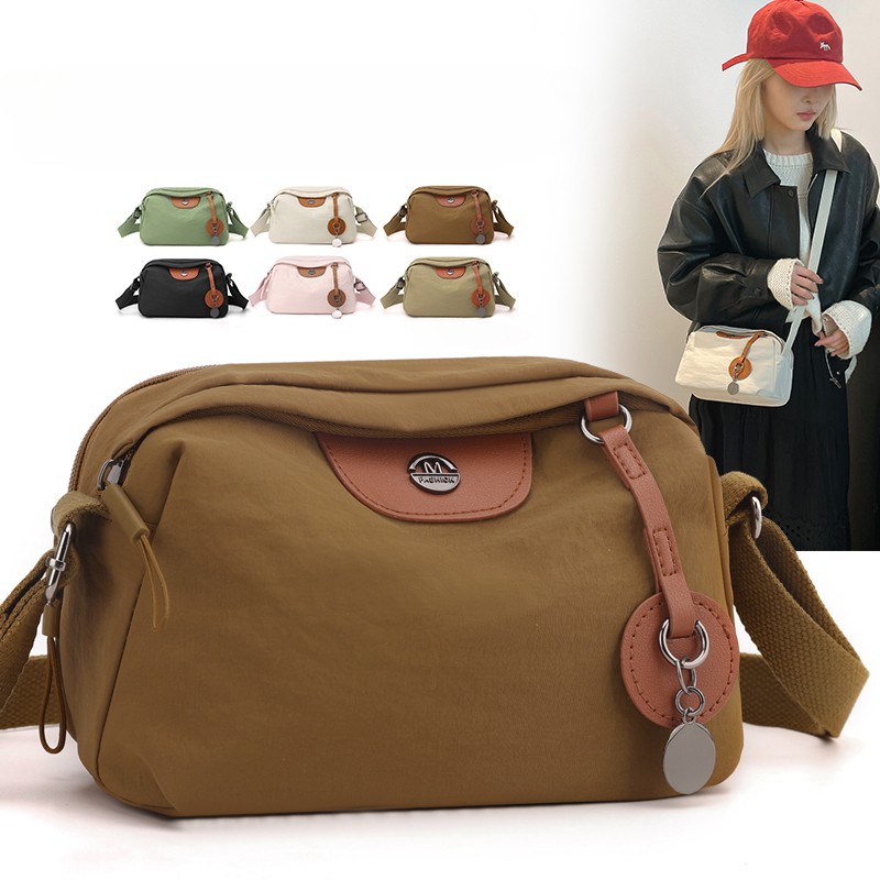 Crossbody Bag for Womens Small Nylon Lightweight Casual Purses for Travel Daily