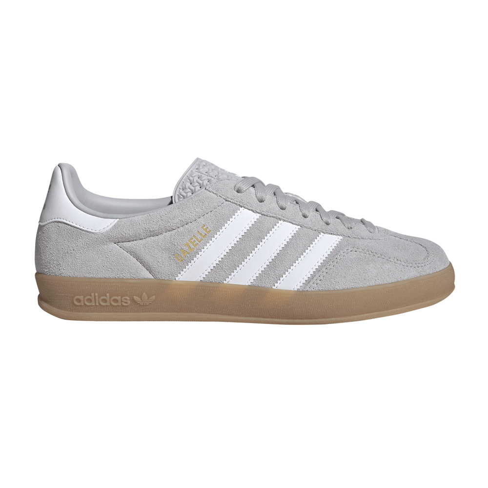 adidas Gazelle Indoor Lace Up Mens Grey Sneakers Casual Shoes JQ0176