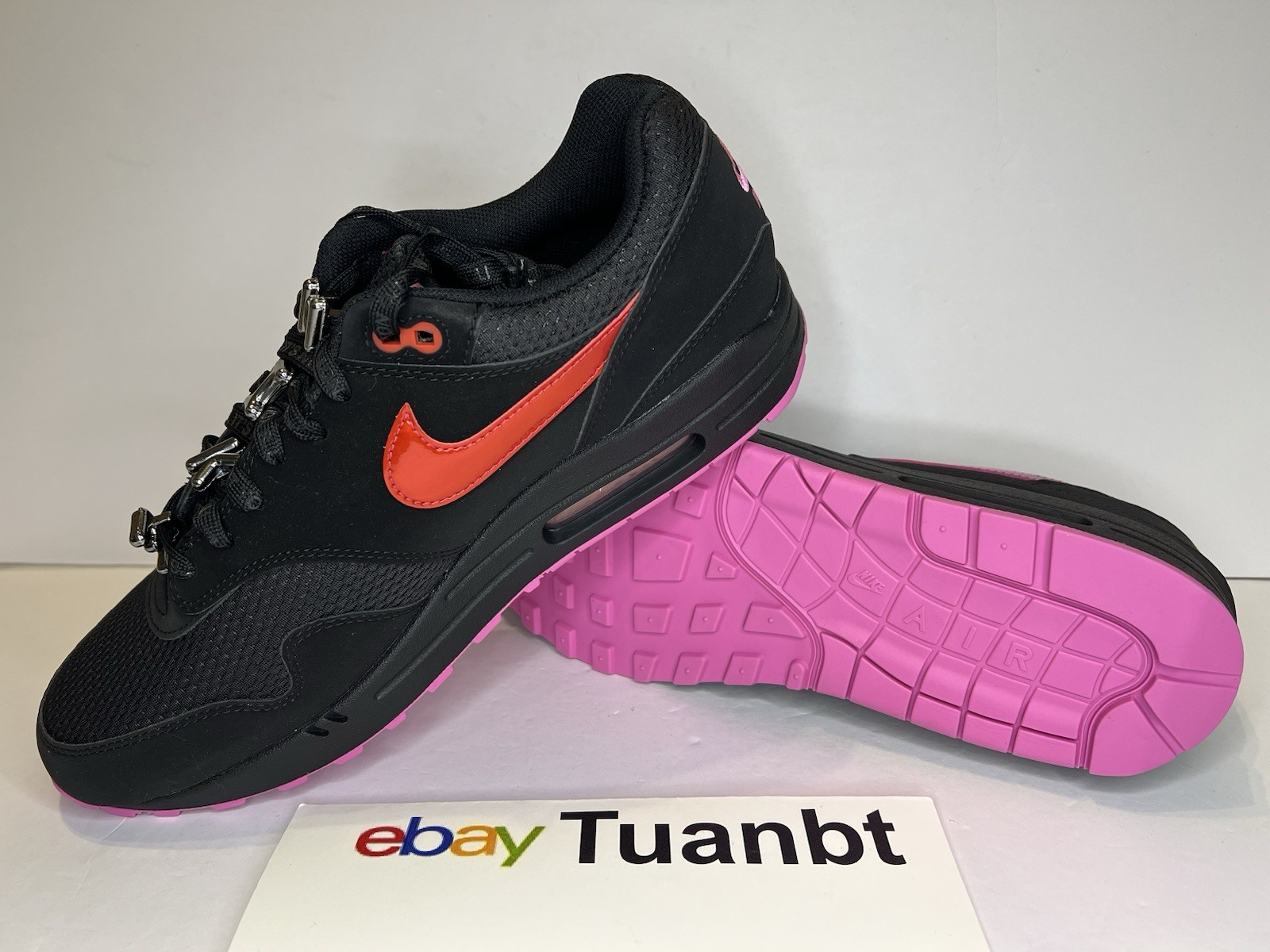 BRAND NEW Nike Air Max 1 PRM Men’s AM1 “Valentine’s Day” Black/Pink HV2302-001